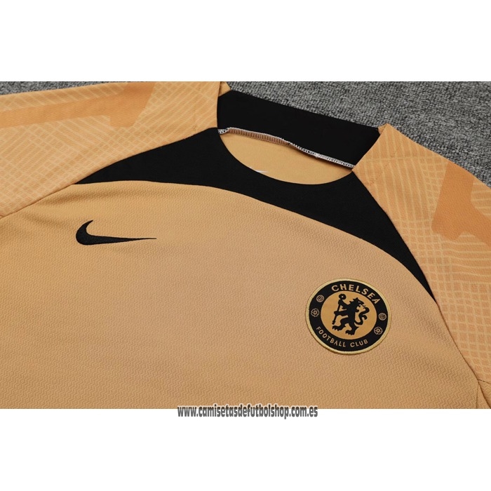 Chandal del Chelsea 22-23 Manga Corta Oro - Pantalon Corto